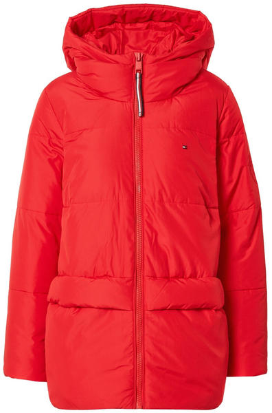 Tommy Hilfiger Essential TH Protect Padded Logo Coat (WW0WW32197) red