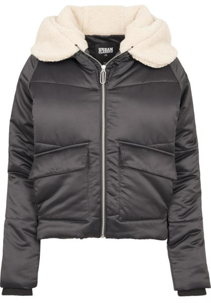 Urban Classics Ladies Sherpa Hooded Jacket black (TB2380-01483)