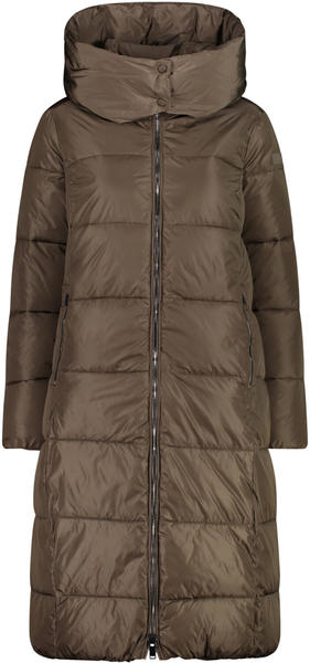 CMP Women's taffeta parka jacket with high neck and wraparound collar (31K2846) corteccia