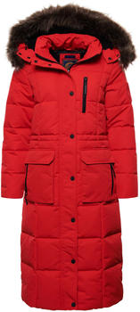 Superdry Longline Everest Coat (W5010370A) rosk red