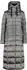 CMP Campagnolo CMP Extra lange wattierte Damenjacke mit ausgestellter Kapuze und Glanzeffekt grau