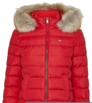 Tommy Hilfiger TJW Basic Hooded Down Jacket (DW0DW08588) samba red