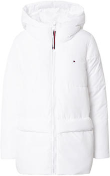 Tommy Hilfiger Essential TH Protect Padded Logo Coat (WW0WW32197) white