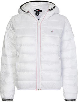 Tommy Hilfiger Tape Detail Quilted Hooded Jacket (DW0DW09350) white