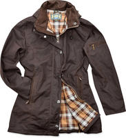 Romneys Damen-Wachsjacke New Ashdown - Robuste Wind- und wasserdichte, tailliert