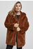 Urban Classics Ladies Hooded Teddy Coat (TB2375-00786-0037) toffee