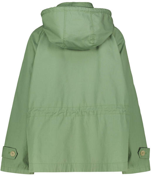 Marc O'Polo Short hooded utility jacket made of coated organic cotton fabric (202092370167) green leaf