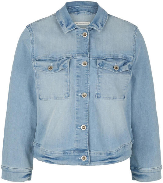 Tom Tailor Regular Fit Jeansjacke mit leichter Waschung (1032183) light stone bright blue denim