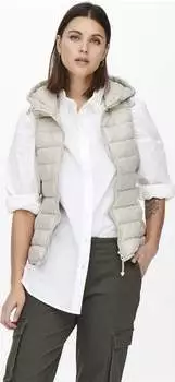 Only New Tahoe Hood Waistcoat (15205760) pumice stone – Hochwertige Materialien für maximalen Komfort