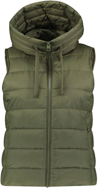 Marc O'Polo Lightweight Hooded Quilted Body Warmer (207085172057) olive crop