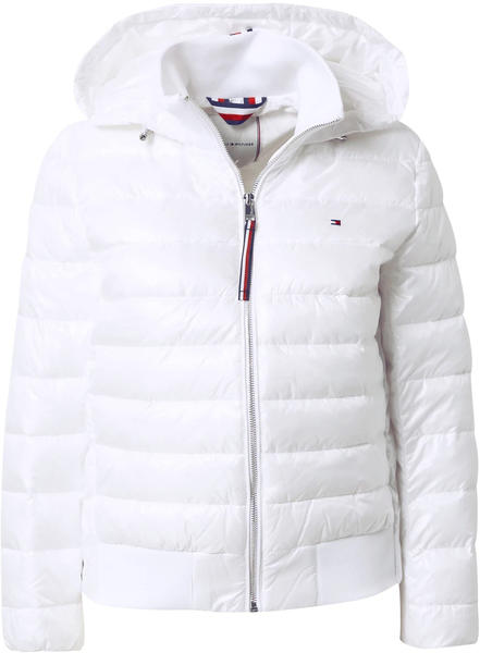 Tommy Hilfiger High Shine Sorona® Side-Zip Jacket (WW0WW35088) white