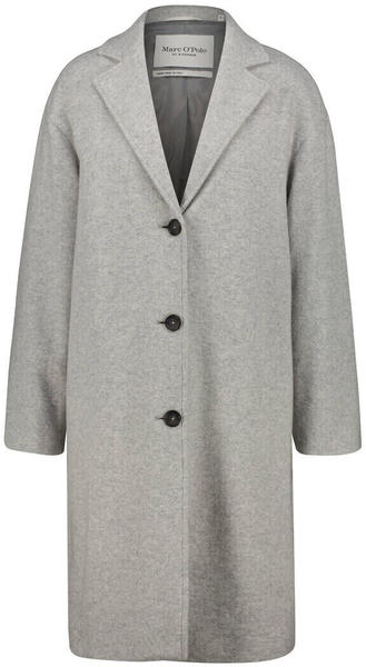 Marc O'Polo Elegant Jersey Coat made of Italian wool blend fabric (208608471215) cloudy grey melange