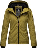 MARIKOO Damen Sportliche Outdoorjacke &Uuml;bergangs Regenjacke mit Kapuze Brombeere