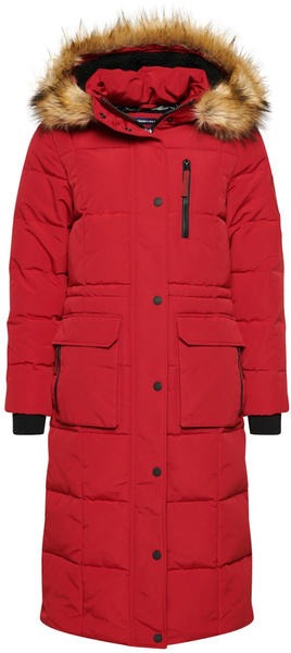 Superdry Longline Everest Coat (W5010370A) red
