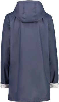 CMP Damen-Regenmantel (30X9736) schwarz/blau – Stilvoller Schutz bei jedem Wetter: CMP Damen-Regenmantel (30X9736) schwarz/blau