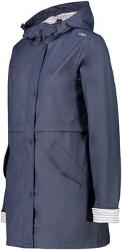 CMP Damen-Regenmantel (30X9736) schwarz/blau – Hochwertige Materialien für maximalen Komfort