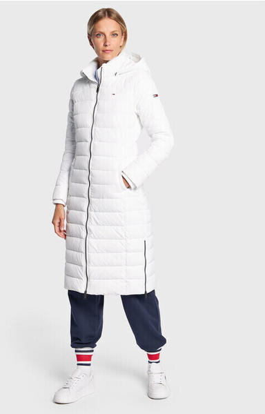 Tommy Hilfiger Basic Hooded Coat (DW0DW14385) white