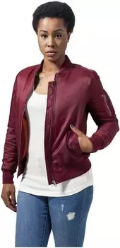 Urban Classics Ladies Basic Bomber Jacket (TB807-00606-0042) burgundy