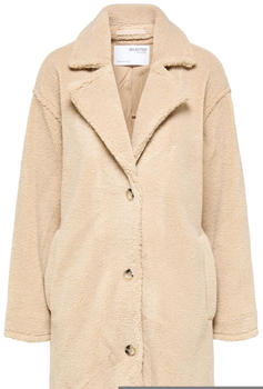 Selected LANA 16085039 Teddy Coat beige