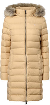 Tommy Hilfiger Essential Faux Fur Hooded Down Coat (DW0DW09060) beige