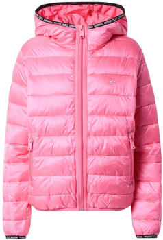 Tommy Hilfiger Tape Detail Quilted Hooded Jacket (DW0DW09350) pink alert