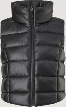 Comma Steppweste in Leder-Optik (2118761.9999) schwarz