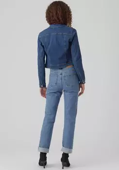 Vero Moda VMLUNA LS SLIM DNM JACKET MIX GA NOOS (10279492-4090918) medium blue denim – Vero Moda VMLUNA LS SLIM DNM JACKET MIX GA NOOS: Stilvoll und Vielseitig