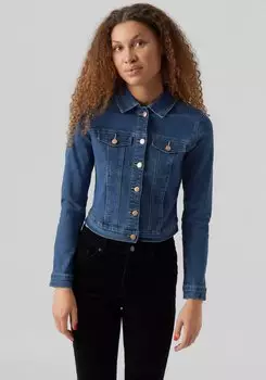 Vero Moda VMLUNA LS SLIM DNM JACKET MIX GA NOOS (10279492-4090918) medium blue denim – Hochwertige Materialien für maximalen Komfort