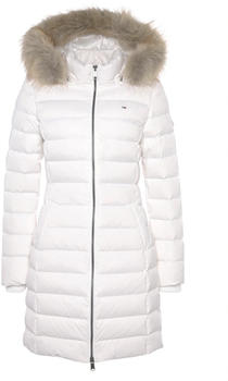 Tommy Hilfiger Essential Faux Fur Hooded Down Coat (DW0DW09060) white