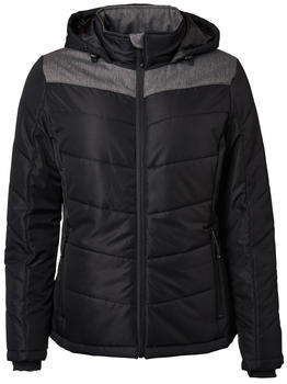James & Nicholson Damen Winterjacke (N1133) schwarz/anthrazit melange