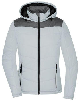 James & Nicholson Damen Winterjacke (N1133) silber / anthrazit melange