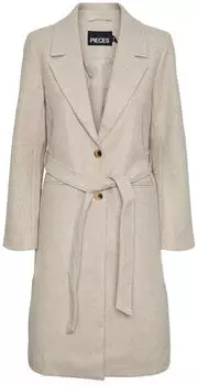 Pieces PCNASHA LS COAT NOOS (17140801-4270170) white pepper