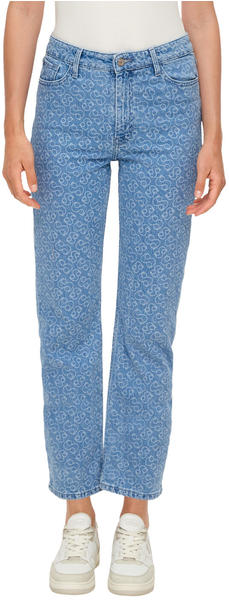 S.Oliver Cropped-Jeans Karolin Regular Fit High Rise Straight Leg (2135810.53Z4) blue