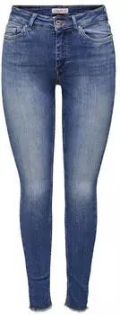 Only Blush Skinny Ankle Fit Mid Waist Jeans (15293282) medium blue denim