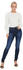 Only Wauw Skinny Fit Mid Waist Jeans (15272480) dark blue denim