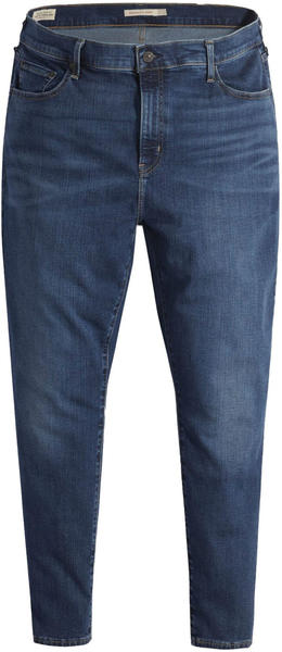 Levi's 721 High Rise Skinny Jeans (Plus) dark indigo worn in