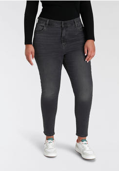 Levi's 721 High Rise Skinny Jeans (Plus) black worn in