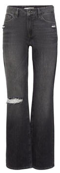 edc by Esprit High-Rise-Western-Jeans im Bootcut mit Ripped-Details (112CC1B306) grey medium washed