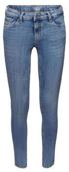 Esprit Recycelt: Skinny Stretchjeans mit mittelhohem Bund (073EE1B328) blue light washed