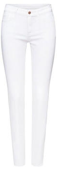 Esprit Schmal geschnittene Jeans mit mittelhohem Bund (024EE1B337) white