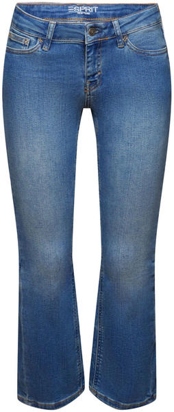 Esprit Tiefsitzende Jeans mit ausgestelltem Cropped-Bein (083EE1B350) blue medium washed