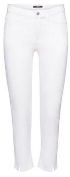 Esprit Verkürzte Stretch-Jeans mit Saumschlitzen (043EO1B308) white