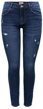Only Daisy Regular Push-Up SK Ankle Skinny Fit Jeans (15259128) dark blue denim