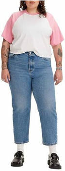 Levi's 501 Original Cropped Straight Fit jeans Plus Size medium indigo