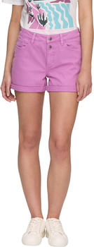 S.Oliver Jeans-Short Abby Mid Rise Slim Leg Ziertaschen (2147244) purple