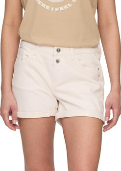S.Oliver Jeans-Short Abby Mid Rise Slim Leg Ziertaschen (2147244) white