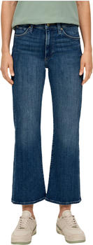 S.Oliver Cropped Jeans High Rise Flared Leg Baumwollstretch (2135880) blue