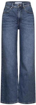 Street One Glitzernde Wide Leg Jeans blau