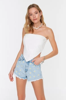 Trendyol Jeans-Shorts hellblau