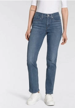 Levi's Gerade Jeans 314 Shaping Straight Stretch mid indigo blue used
